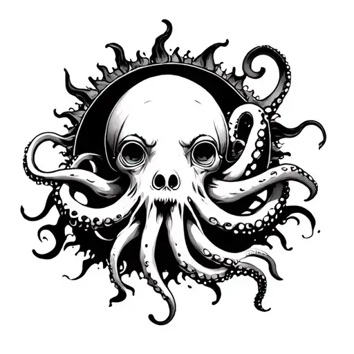 Sun With Octopus Tentacles