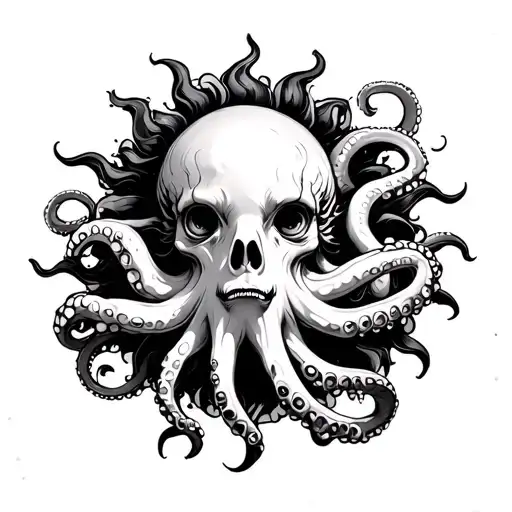 Sun With Octopus Tentacles