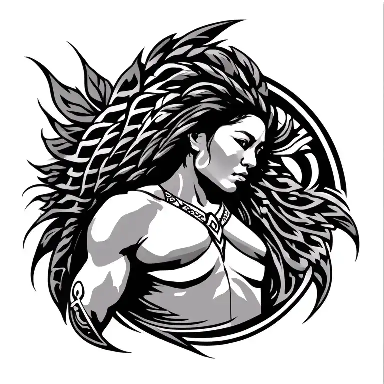 Samoan Tribal Half Back Tatos