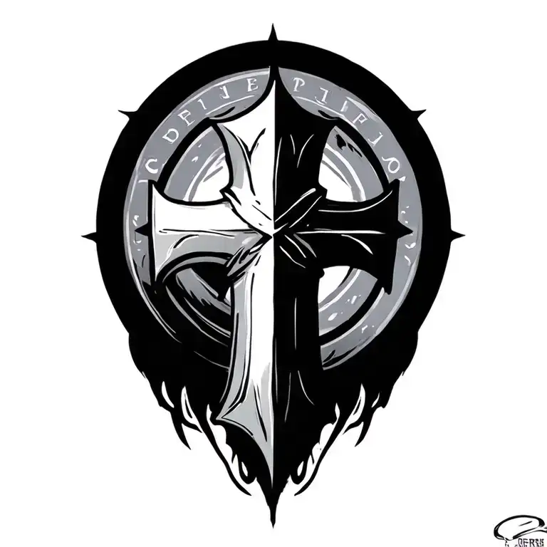 Cross Military Circle Unique