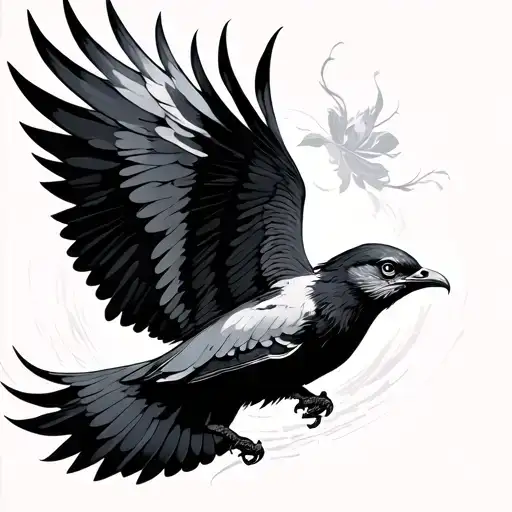 Freedom Bird Flying Gothic
