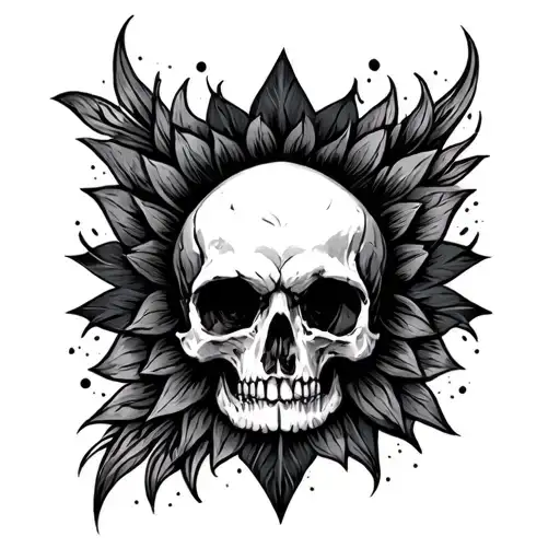 Black Out Tattoo Design