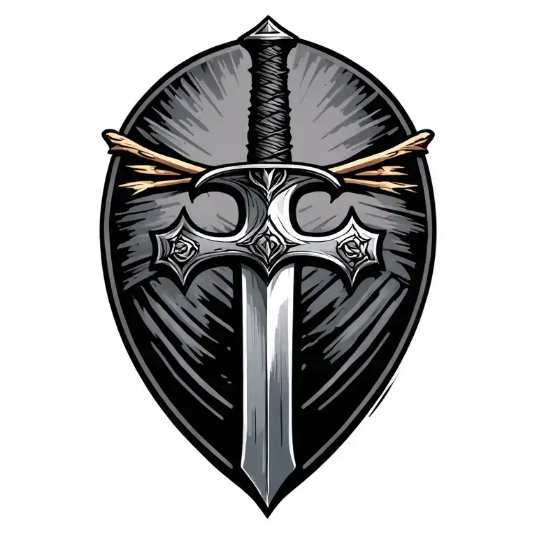 Sword Cross With Iron Sharpens Iron