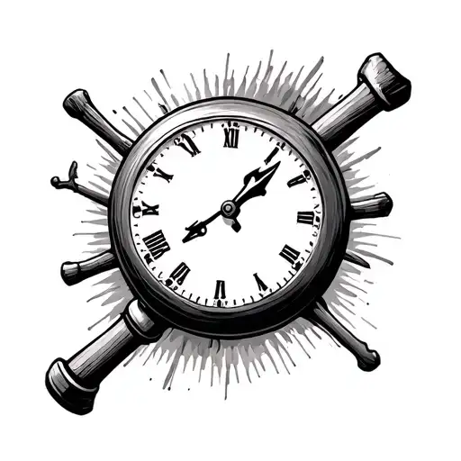 Without Effort There Is No Result With A Clock And A Baseball