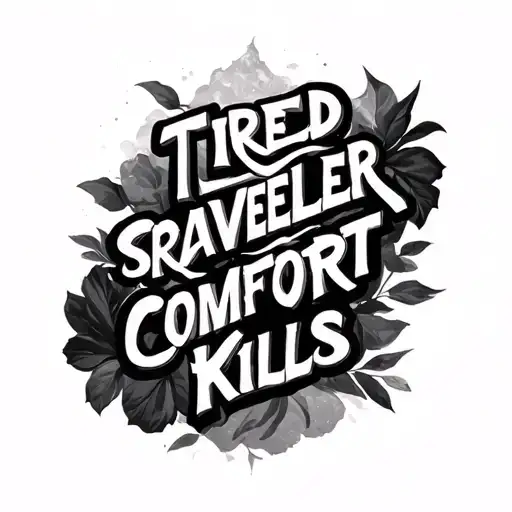 Tired Lone Traveler Seeking Comfort Kills Quote