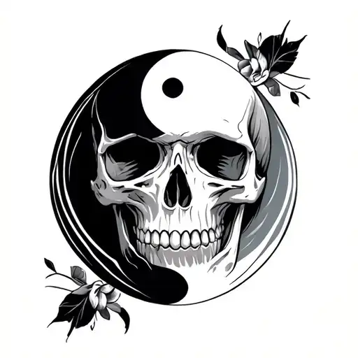 A Skull That's Yin And Yang