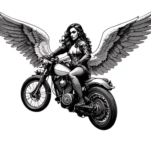 Ride Faster Than Your Demons And Never Faster Than Your Guardian Angel Can Fly