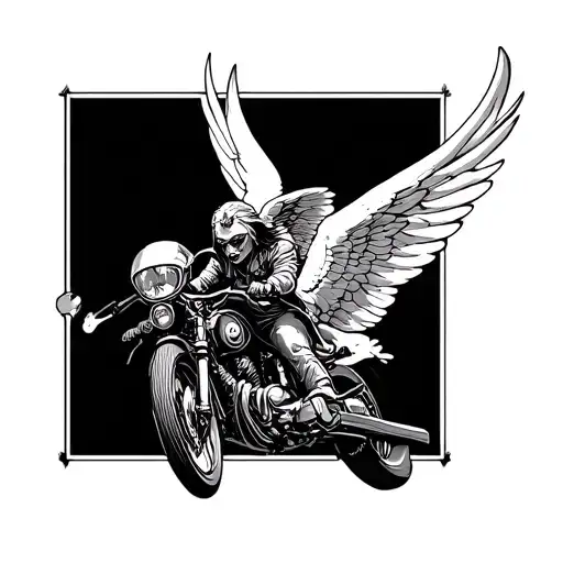 Ride Faster Than Your Demons And Never Faster Than Your Guardian Angel Can Fly