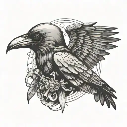Crow Skull Plague Doctor Wing
