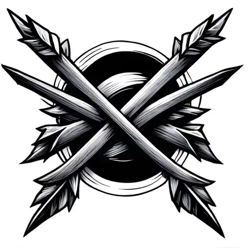 Crossing Arrow Wrapped