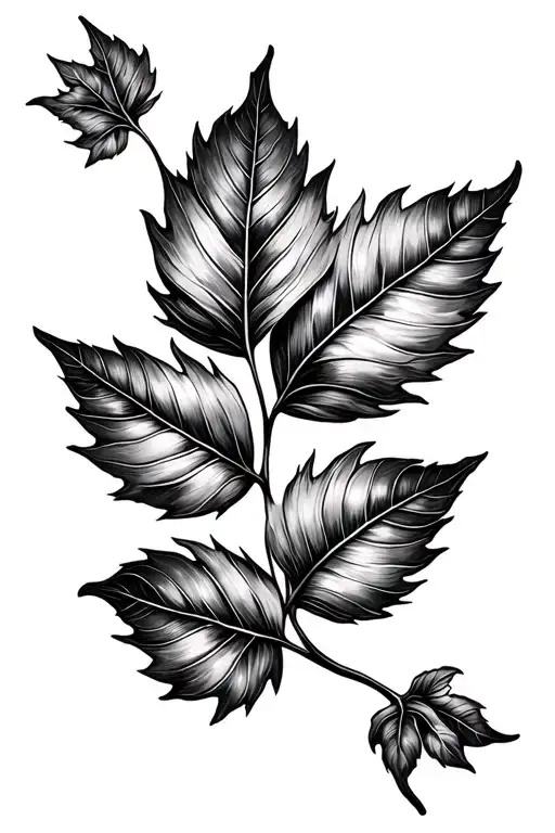 Leaf Tattoo Flashes