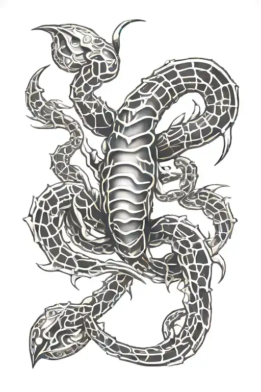 Abstract Scorpio Astrological Sign