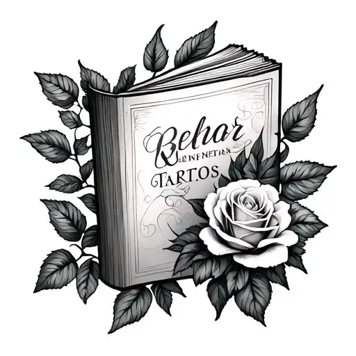 Book And Fine Roses Growing