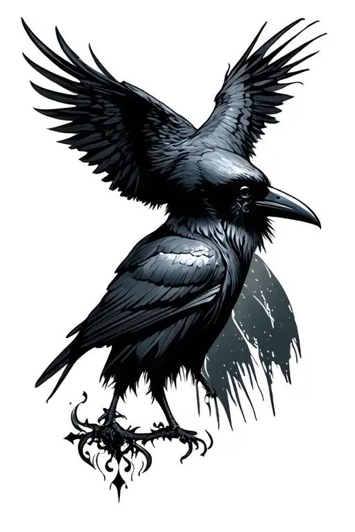 Plague Doctor With Raven