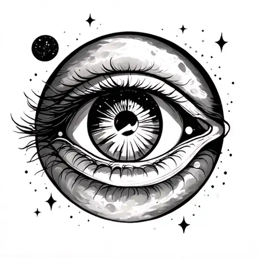 Dark Side Og The Moon And The Psychadelic Eye Inside