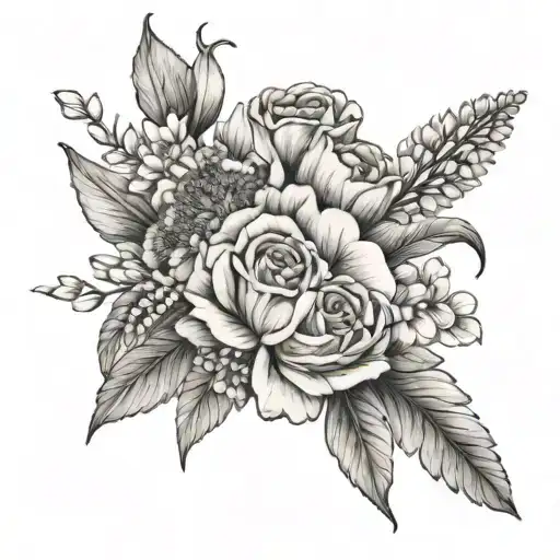 Birth Flower Bouquet