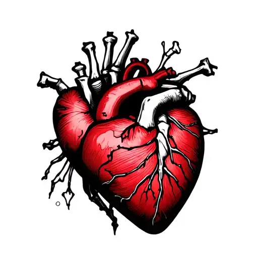 Korean Hand Heart In Skeleton