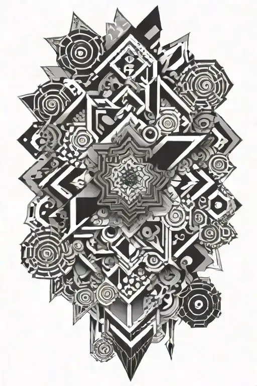 Psychedelic Geometric Background