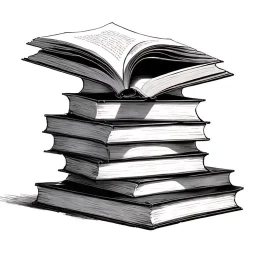 Stack Of Books With Fantasy Coming Out The Open Top Book