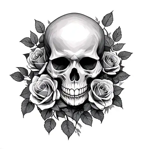 Skull Roses Tree