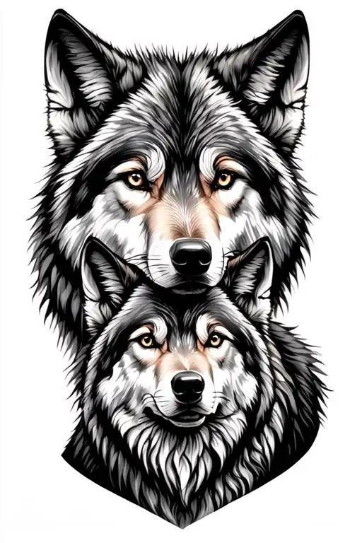 Wolf Family Portrait