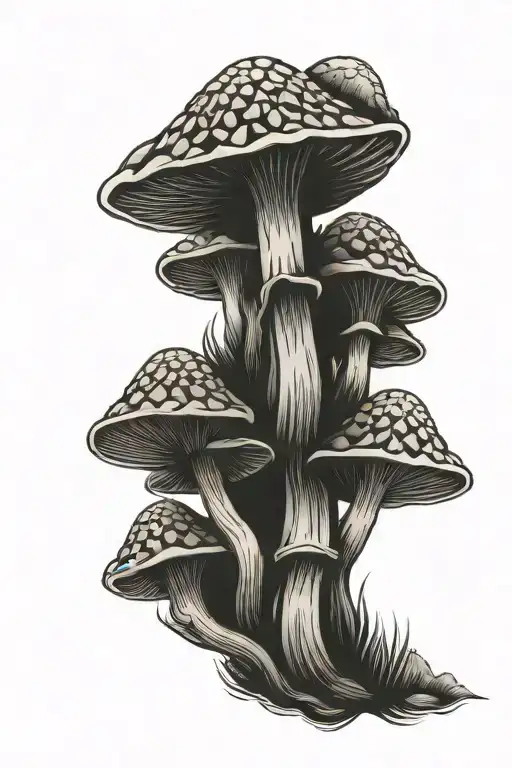 Psychedelic Mushroom Geometric