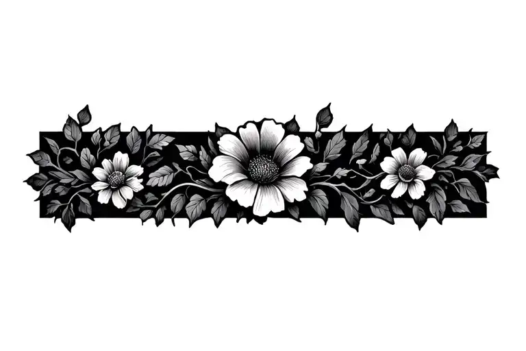 Vines And Flowers Growing