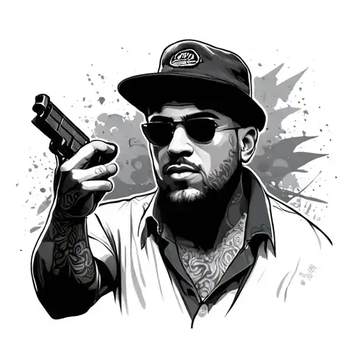 Gangster Cool And Handsome Male