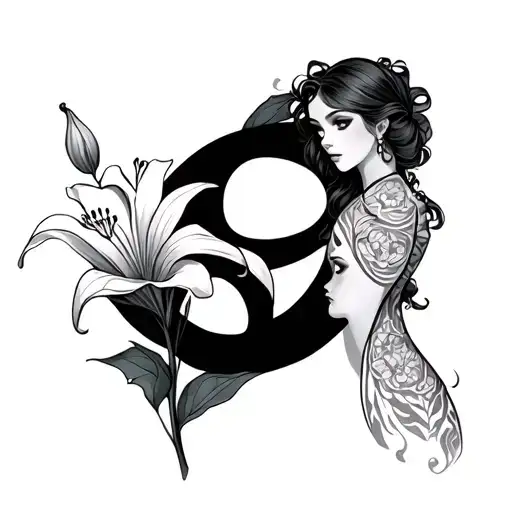 Dalvis And Ellie With A Lily Infinity Symbol