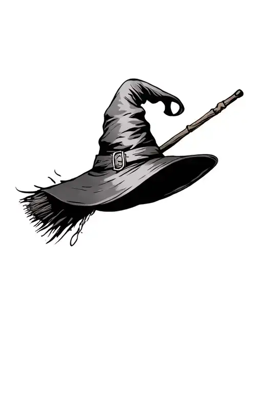 Witch Hat And Broom