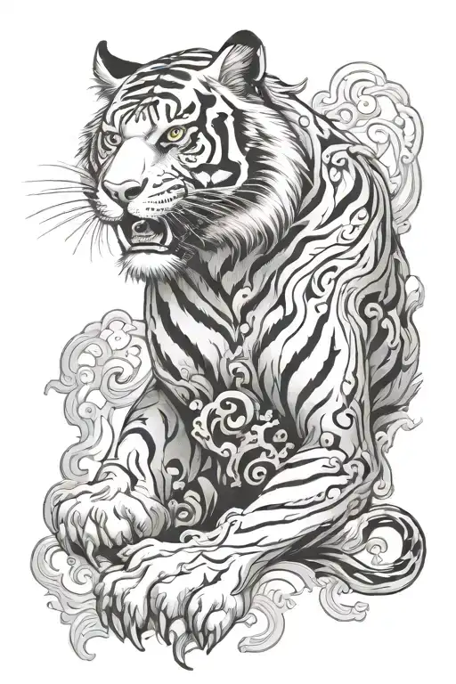 Tiger Mythical Cloud Storm Bonten