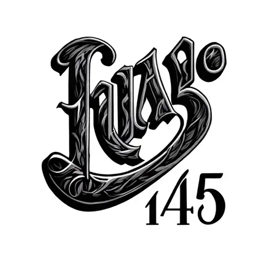 1945 Lettering