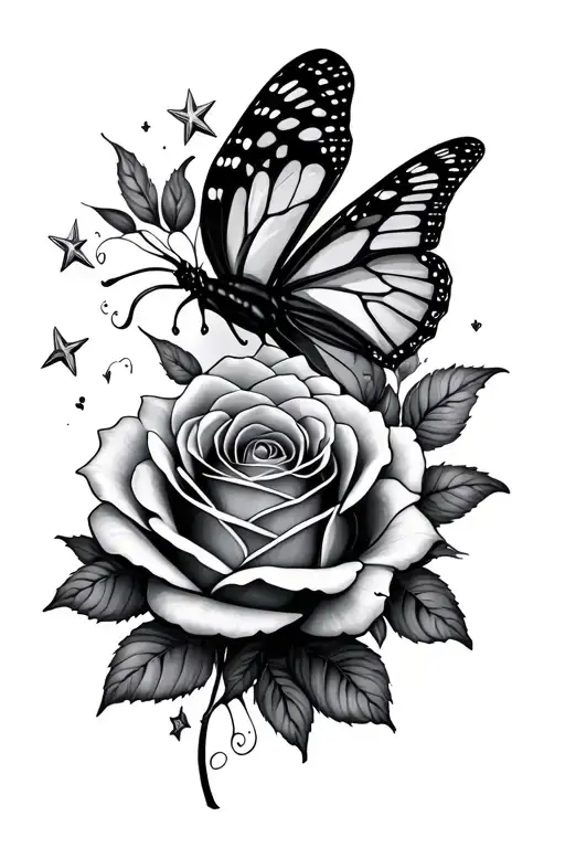 Rose Stars Butterfly