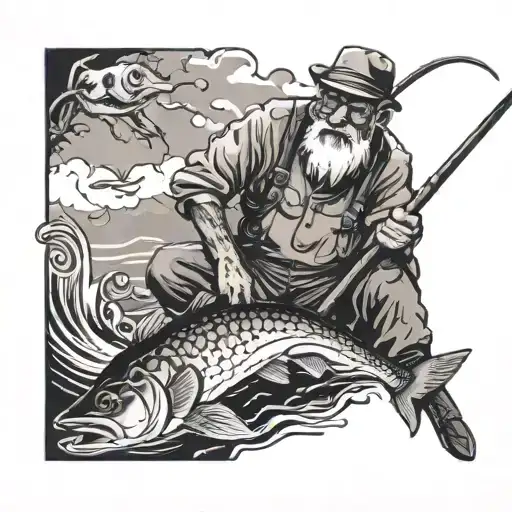 Grandpa Fishing