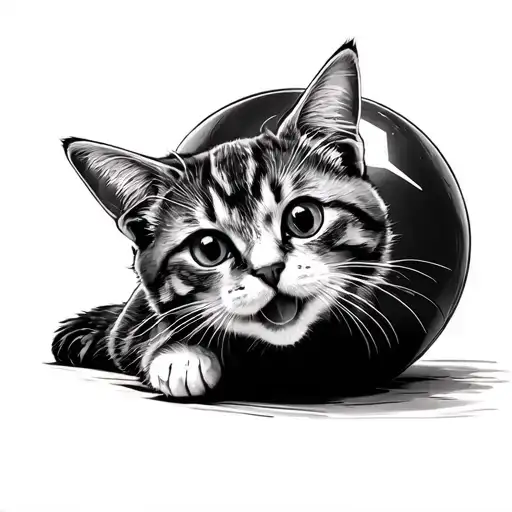 Cat Playing With Taco Bell Wrapper Ball