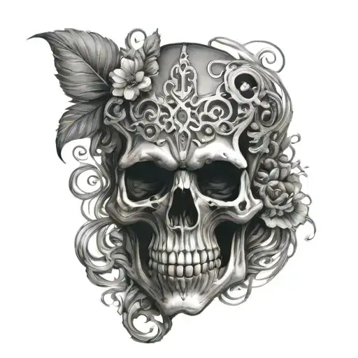 He Ginger Biomech Organic Skull