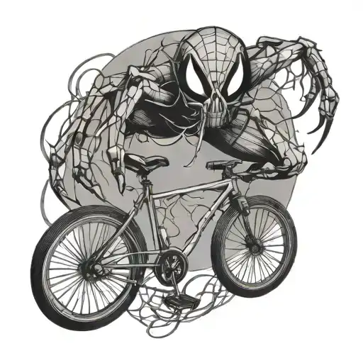 Spider Riding A Bicycle