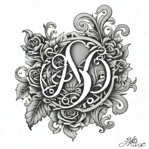 Initials Amb For Daughter