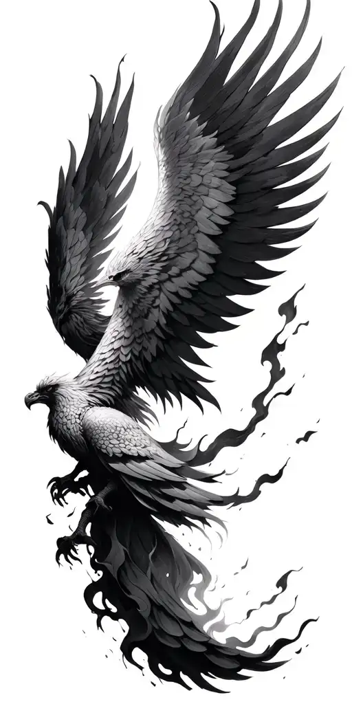 Phoenix Rising From Ashes