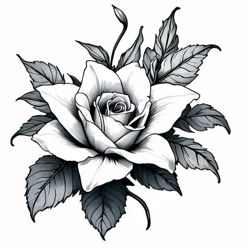 Lily And Rose Intertwined