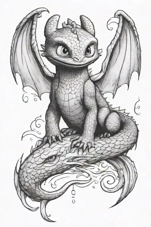 Toothless From How To Train Your Dragon