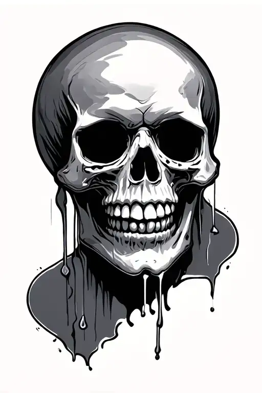 One Skull Is Crying Another Smiling