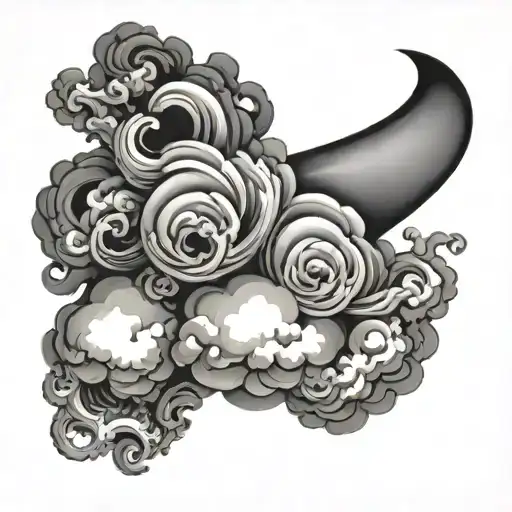 Smoke Or Cloud Wrap Around Men Wrist