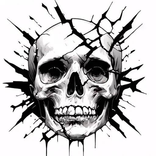 Broken Dark Psychology Themed Tattoo Design Inspired
