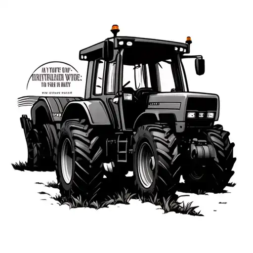Tractor With A Quote