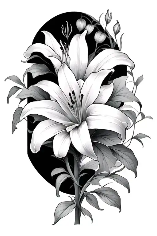 Lilies And Vines Wrapping