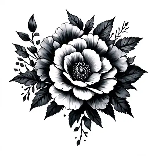 Gun And Flowers Blending