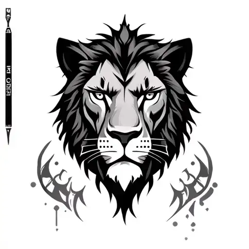 Cybersigil Lion Face Eyes