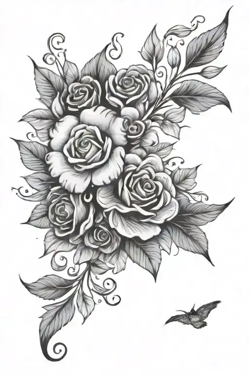 Floral Design Incorporating Elements