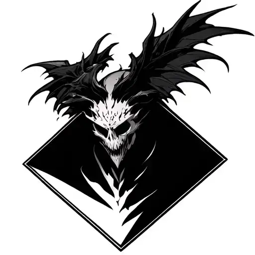 Nightwraith In Diamond Shaped Line Outlining